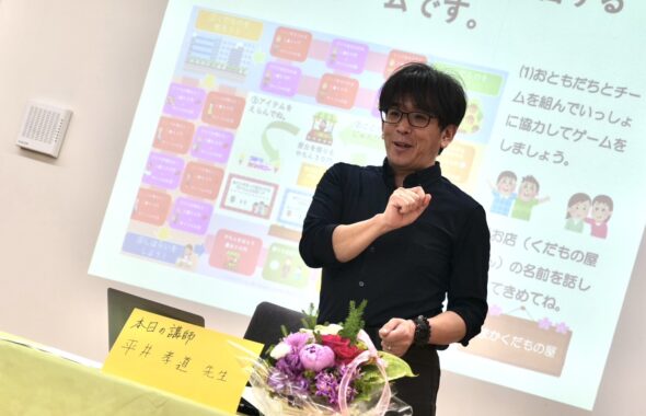 熊本 子ども 習い事　動画編集　キャリアガーデン 　平井孝通　授業風景　　職業講話